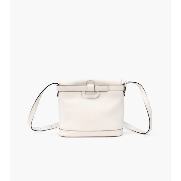 DELVAUX delbo White Crossbody Bag A-A1022 - Picture 1 of 5